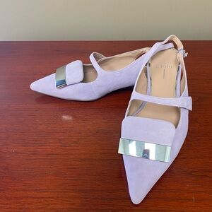 NWOT Paolo Women's Purple Capri Low Slingback Pump